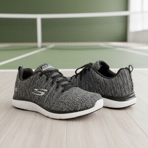 Skechers Charcoal Memory Foam Relaxed Fit Sneaker size 7